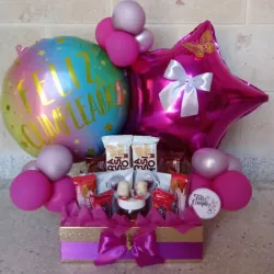 Caja rosa fuerte