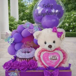 Detalle en morado para una princesa