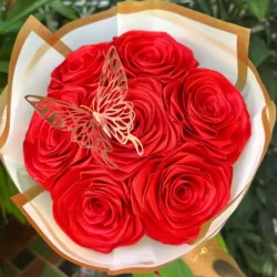 Flores eternas rojas 