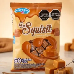 Paquete de caramelos de leche