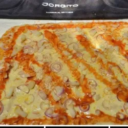 Pizza de queso gouda familiar