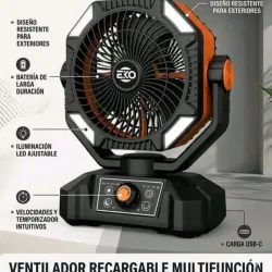 Ventilador recargable