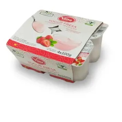 Yogurt de vasitos (fresa)