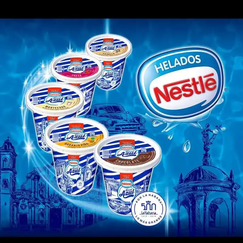 Potes de helado Nestlé 