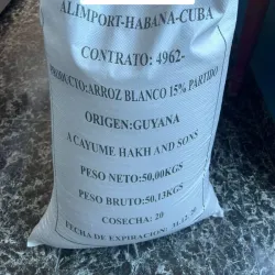 Sacos de arroz Guyanes 