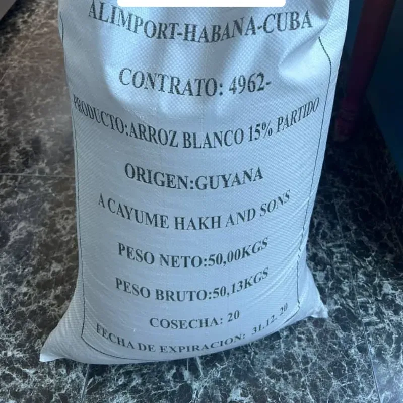 Sacos de arroz Guyanes 