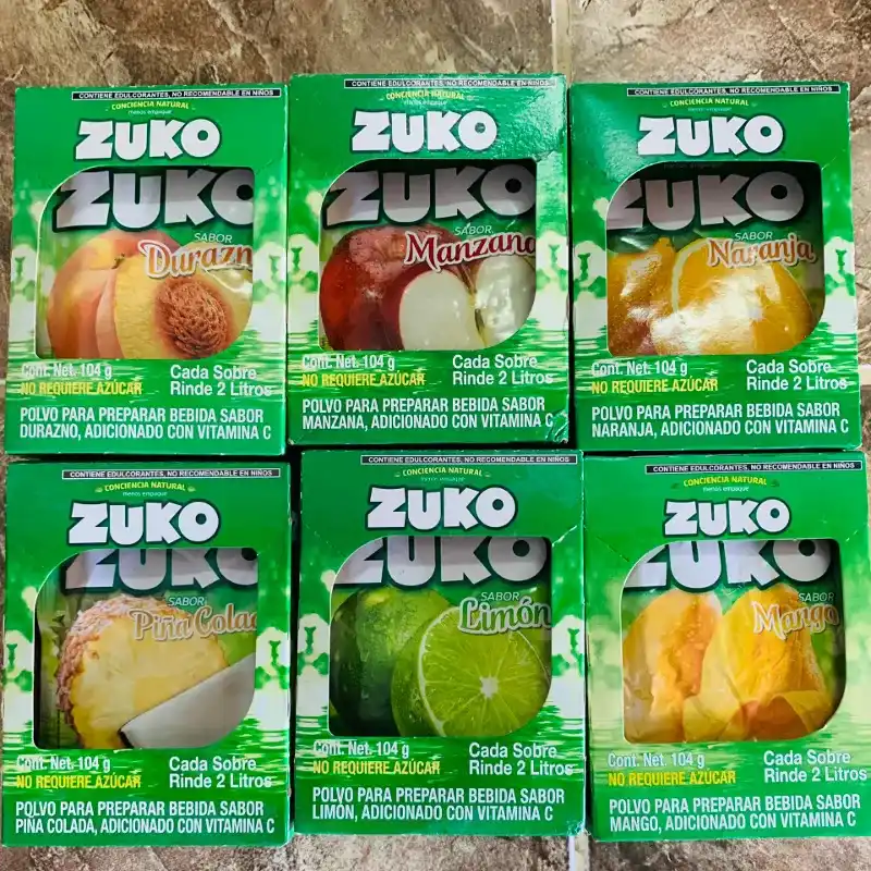 Sobres de refresco zuko 