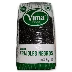 Frijoles negros bolsas de 1kg