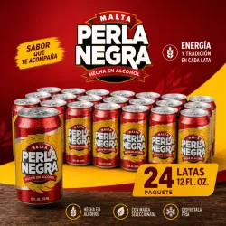Malta Perla Negra lata  (24 unidades)