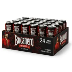 Caja de cerveza Bucanero  (24 unidades de 355ml)