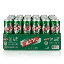 Caja de cerveza Cristal (24 unidades de 355ml)