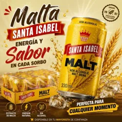 Caja de malta Santa Isabel (24 unidades de 330ml)