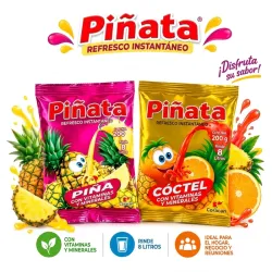 Refresco Piñata 8L (200g) 2 paquetes