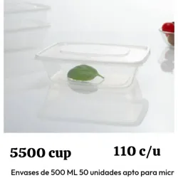 Envase rectangular 500ml