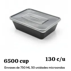 Envase rectangular 750ml