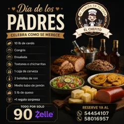 Oferta de comida para papá