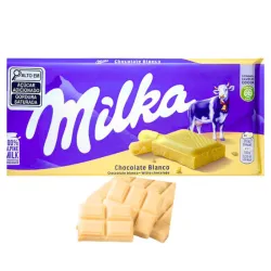 Barra de chocolate blanco Milka🍫