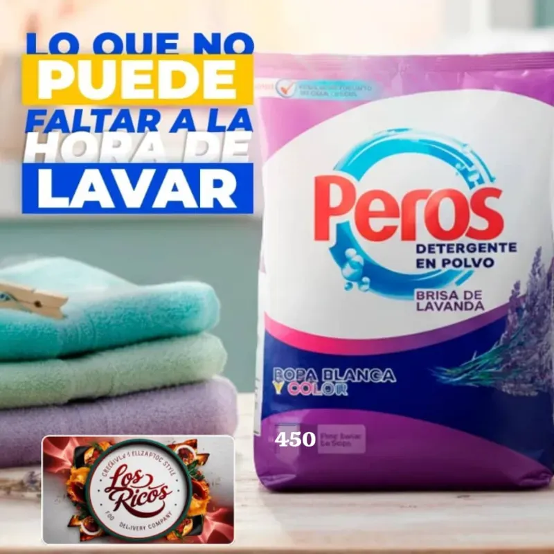 Detergente en polvo PEROS de 450g🪻
