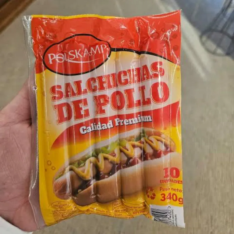 Salchichas de pollo