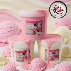 Tina de Helado de Fresa🍓,4.5 lt