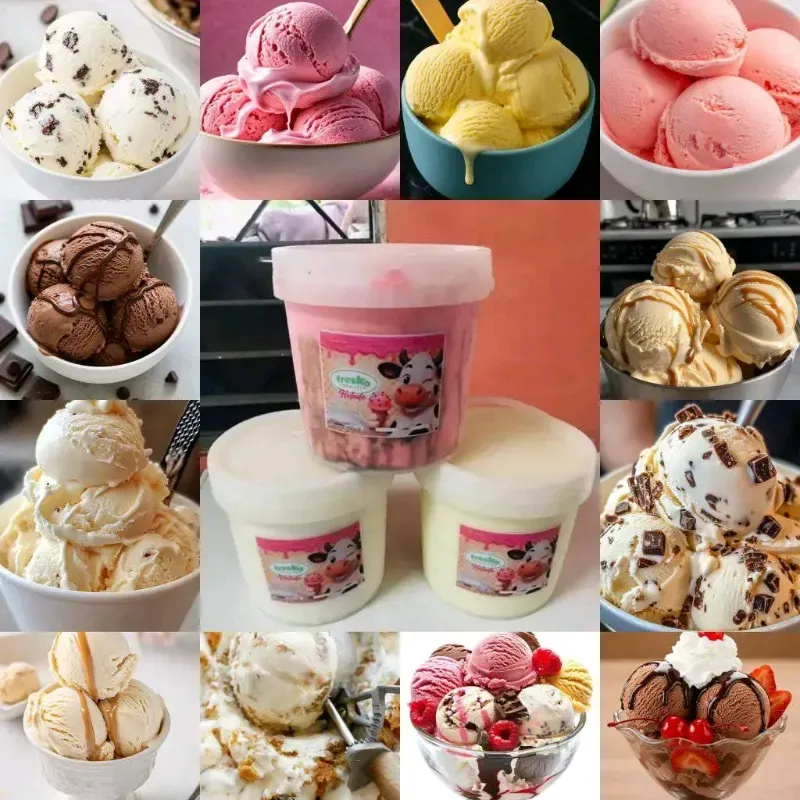 Tina de Helado de Fresa🍓,4.5 lt 