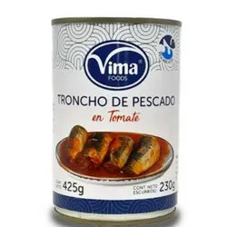 Troncho de pescado en salsa de tomate