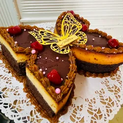 Choco flanes de mariposas