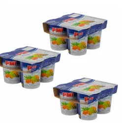 12 vasitos de yogurt 