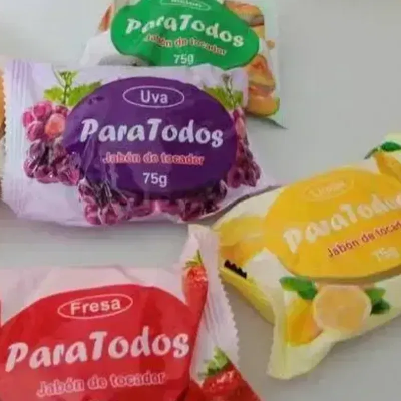 2 jabones x 1 USD 