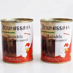2 latas de spam de pollo 