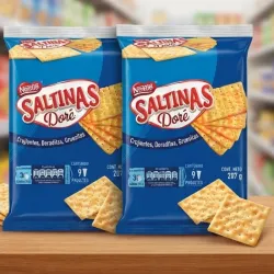 2 paquetes de galletas SALTINAS