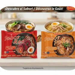 2 paquetes de sopa instantánea
