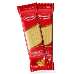 2 paquetes de spaghettis x 3 USD 