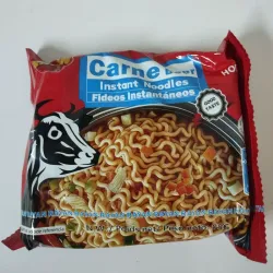 5 paqueticos de sopa instantánea x 5 USD 