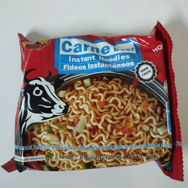 5 paqueticos de sopa instantánea x 5 USD 