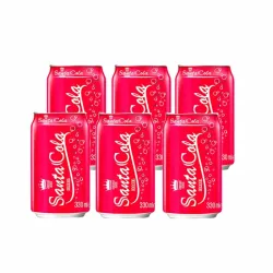 6 latas de refreco gaseado 