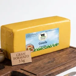 BLOQUE AMARILLO DE QUESO GOUDA ALEMÁN (3kg)