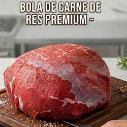 Bola de carne limpia de res (10 lb )