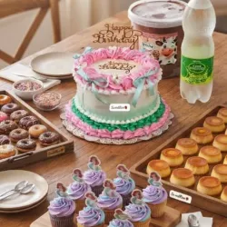 Buffet para cumpleaños 🎂🍮🍨🥯 ( encargar al menos 2 días antes)