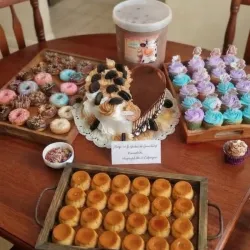 Buffet para cumpleaños 🥯🍮🍨🎂( encargar al menos 2 días antes ‼️)