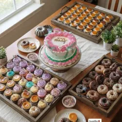 Buffet para cumpleaños 🎂🍮🍨🥯 ( encargar al menos 2 días antes)