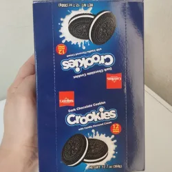 Caja de 12 paqueticos de galletas crookies