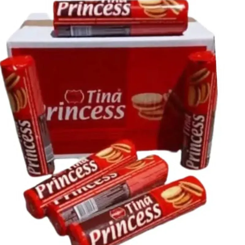 Caja de 24 paquetes de galletas rellenas Princess