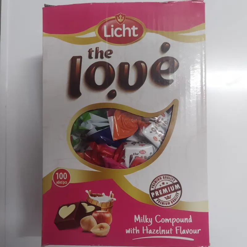 CAJA DE BOMBONES " THE LOVE " ( 100 unidades ) 