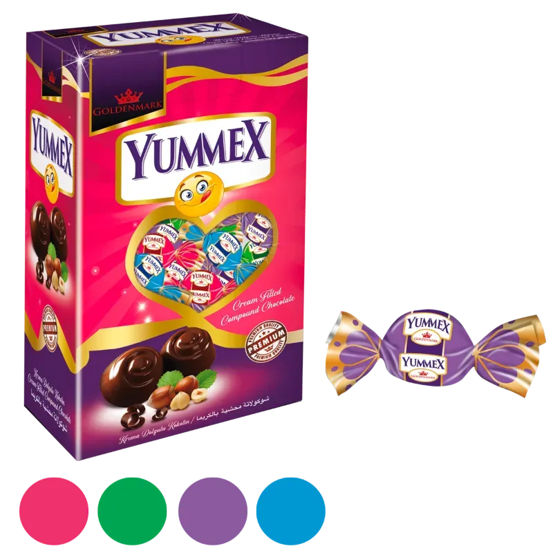 CAJA DE BOMBONES YUMMEX ( 100 unidades ) 