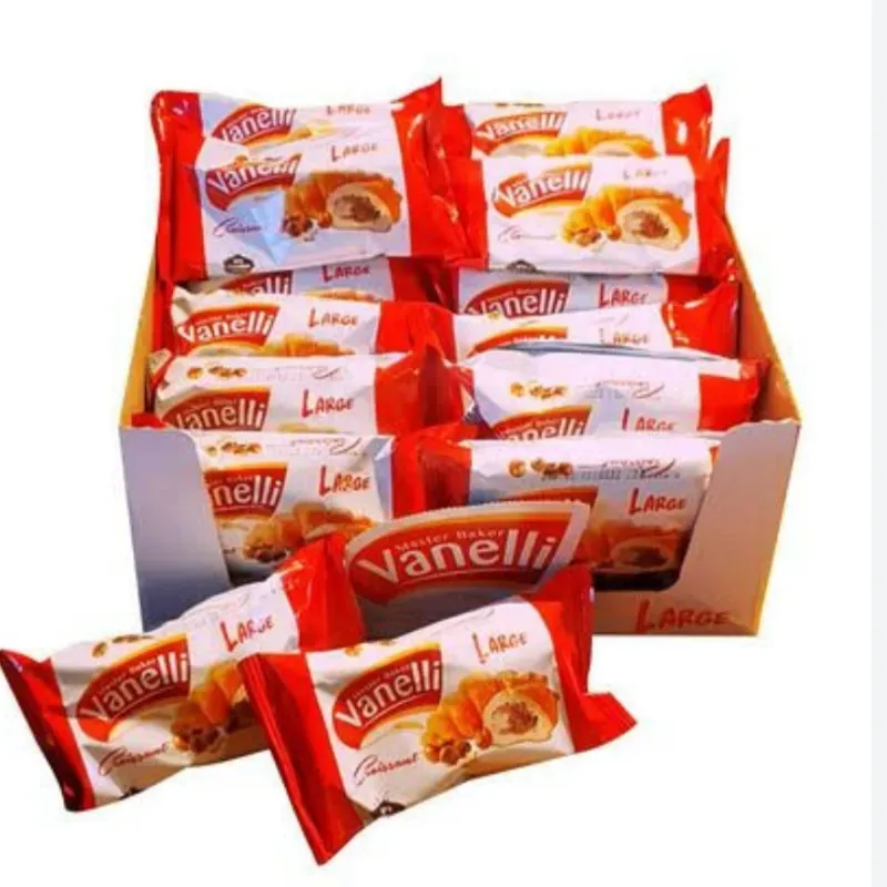 CAJA DE CROISSANT RELLENOS CON CHOCOLATE( 24 unidades ) 