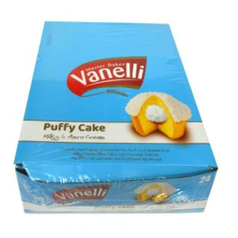 Caja Puffy cake ( 24 unidades)