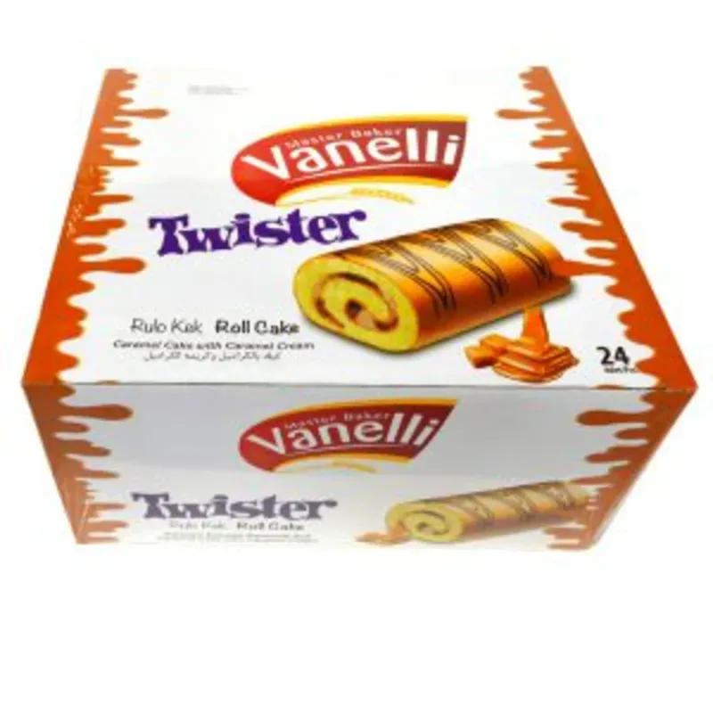 Cajas de rollitos de cake