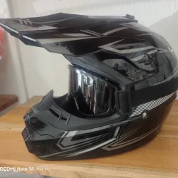 Casco integral para moto con gafas talla XL Certificados
