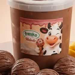 TINA DE HELADO DE CHOCOLATE (4.5L)